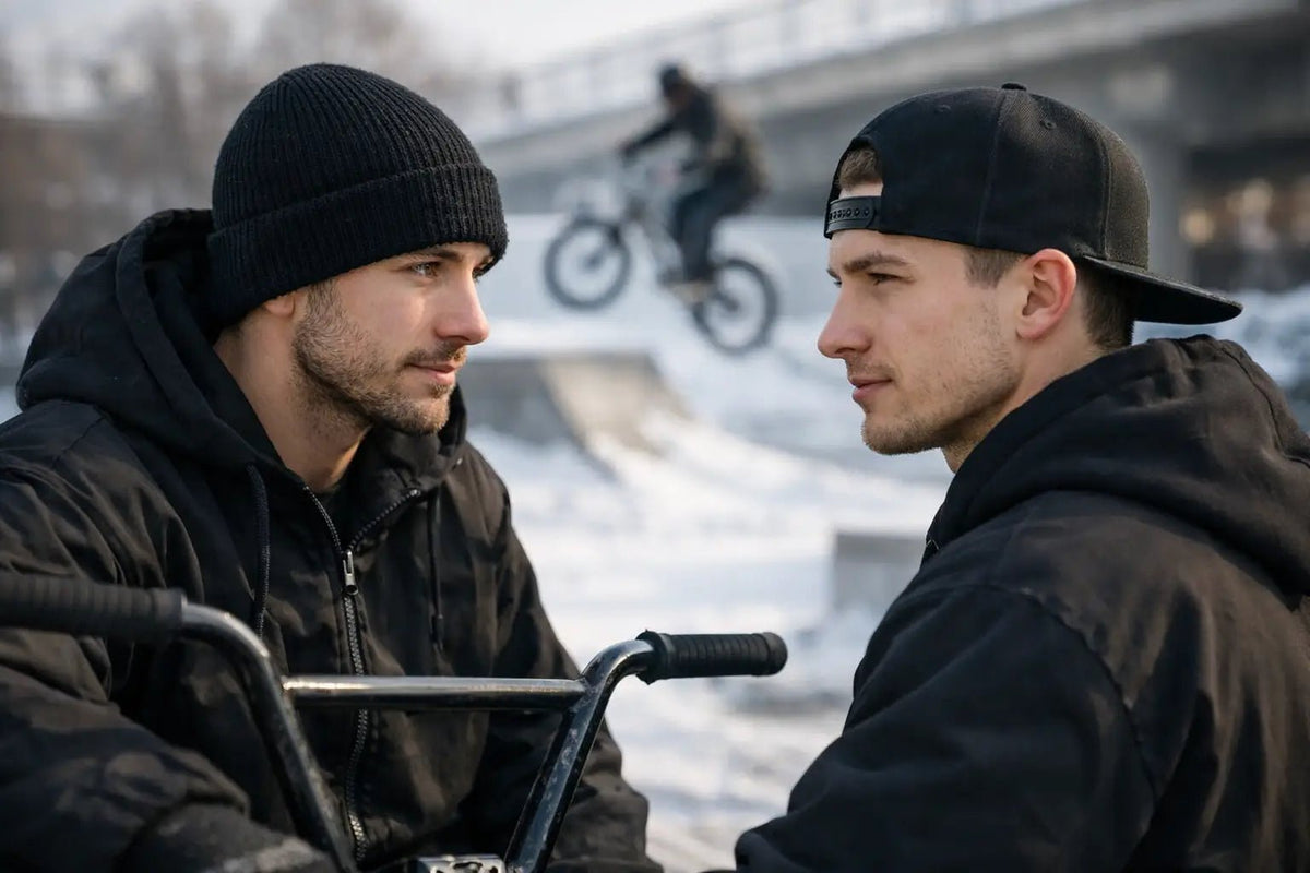 Beanie vs Snapback Winter Streetwear for Riders - BRAKELESS