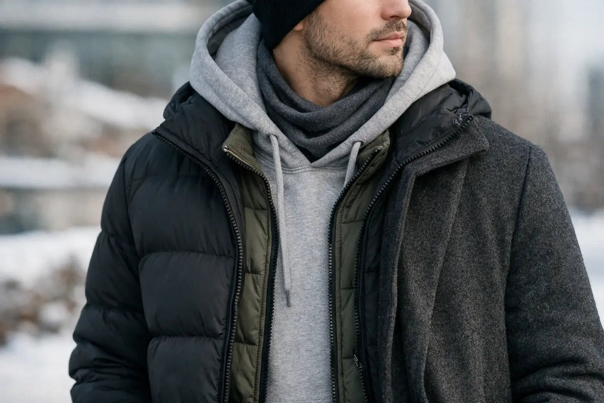 How to Layer Hoodies Winter Without Bulk - BRAKELESS