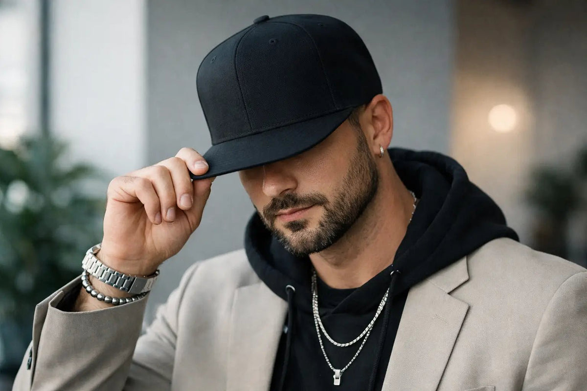 How to Style a Flat Brim Hat Right - BRAKELESS