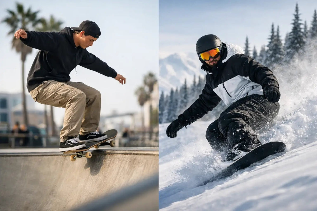 Skate Style vs Snow Style: What Sets Them Apart - BRAKELESS