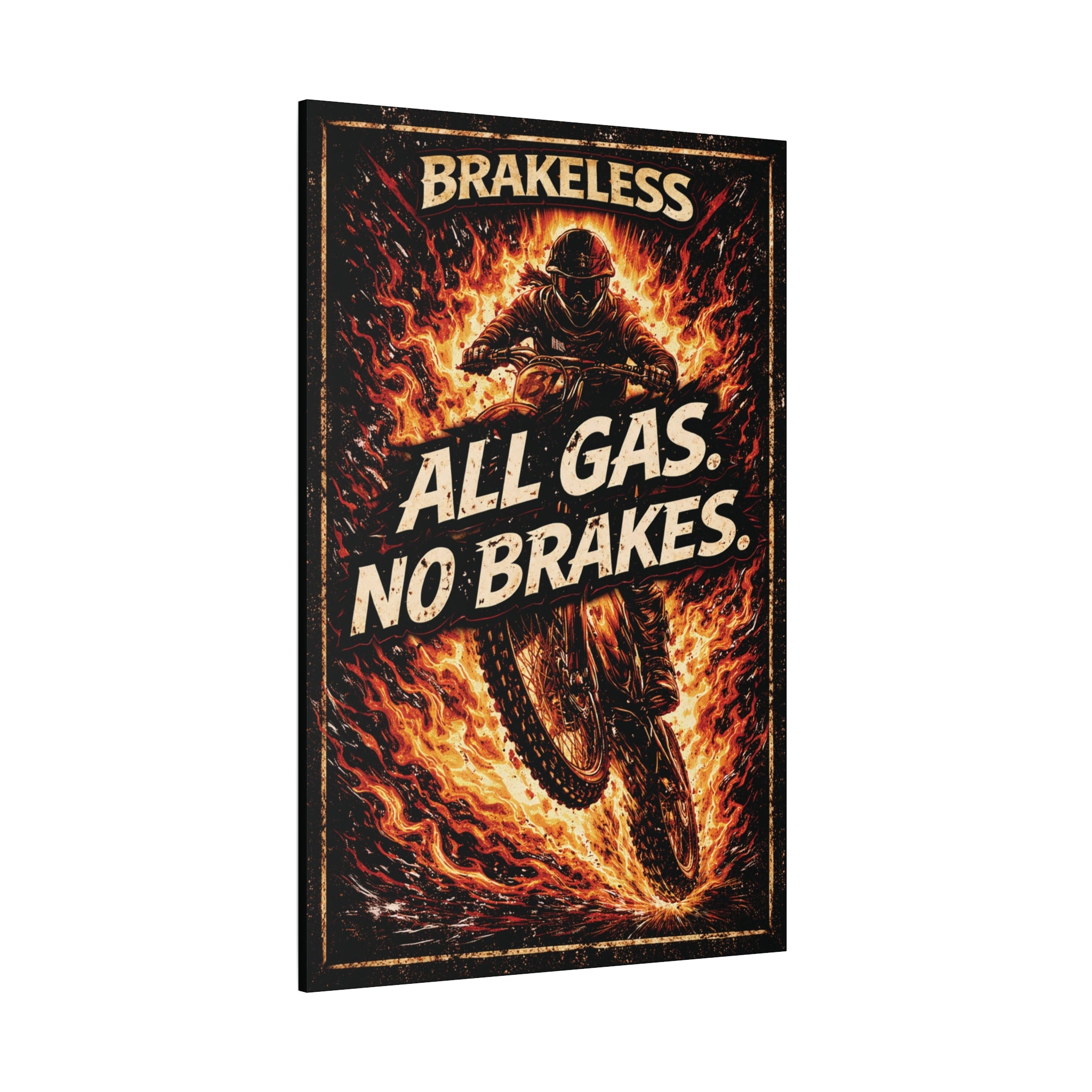 All Gas No Brakes - Canvas Wall Art — Matte Stretched Canvas