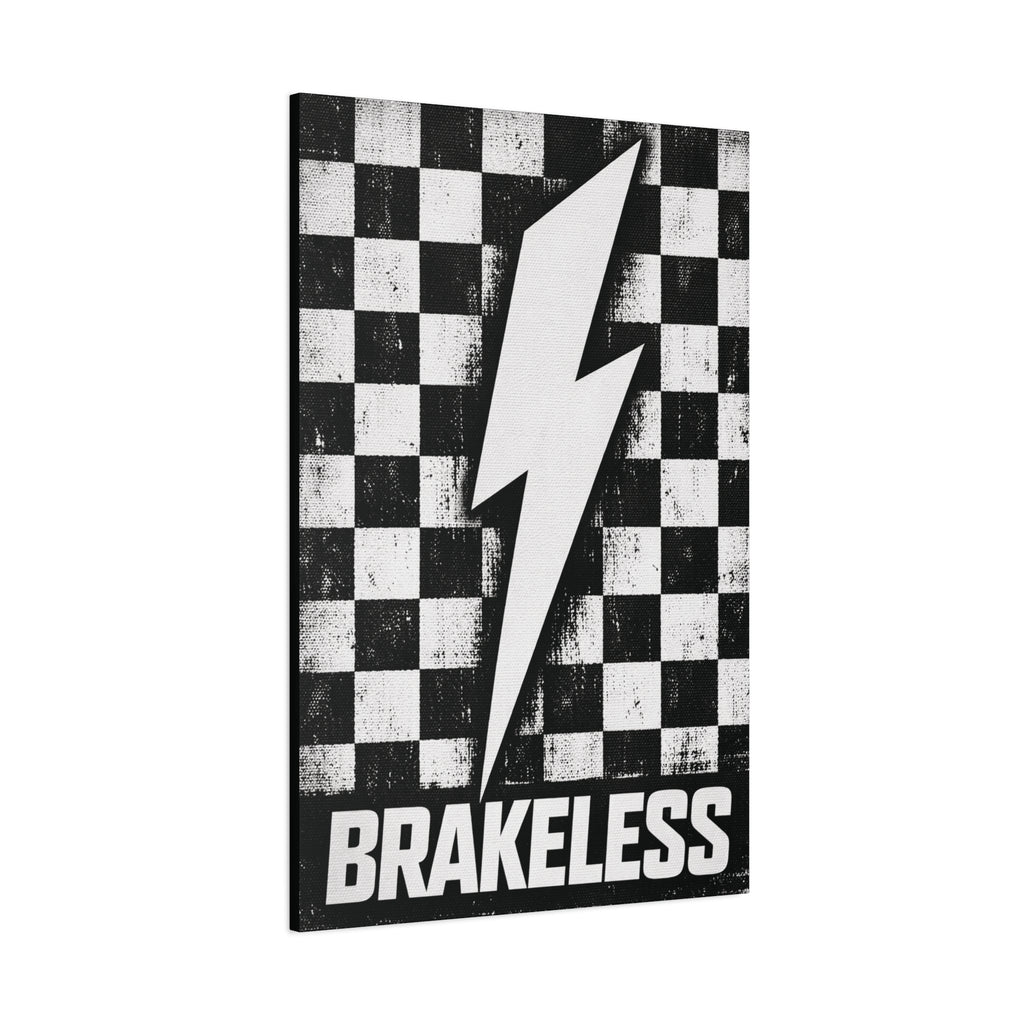 Brakeless Lightning Checkerboard Canvas Print