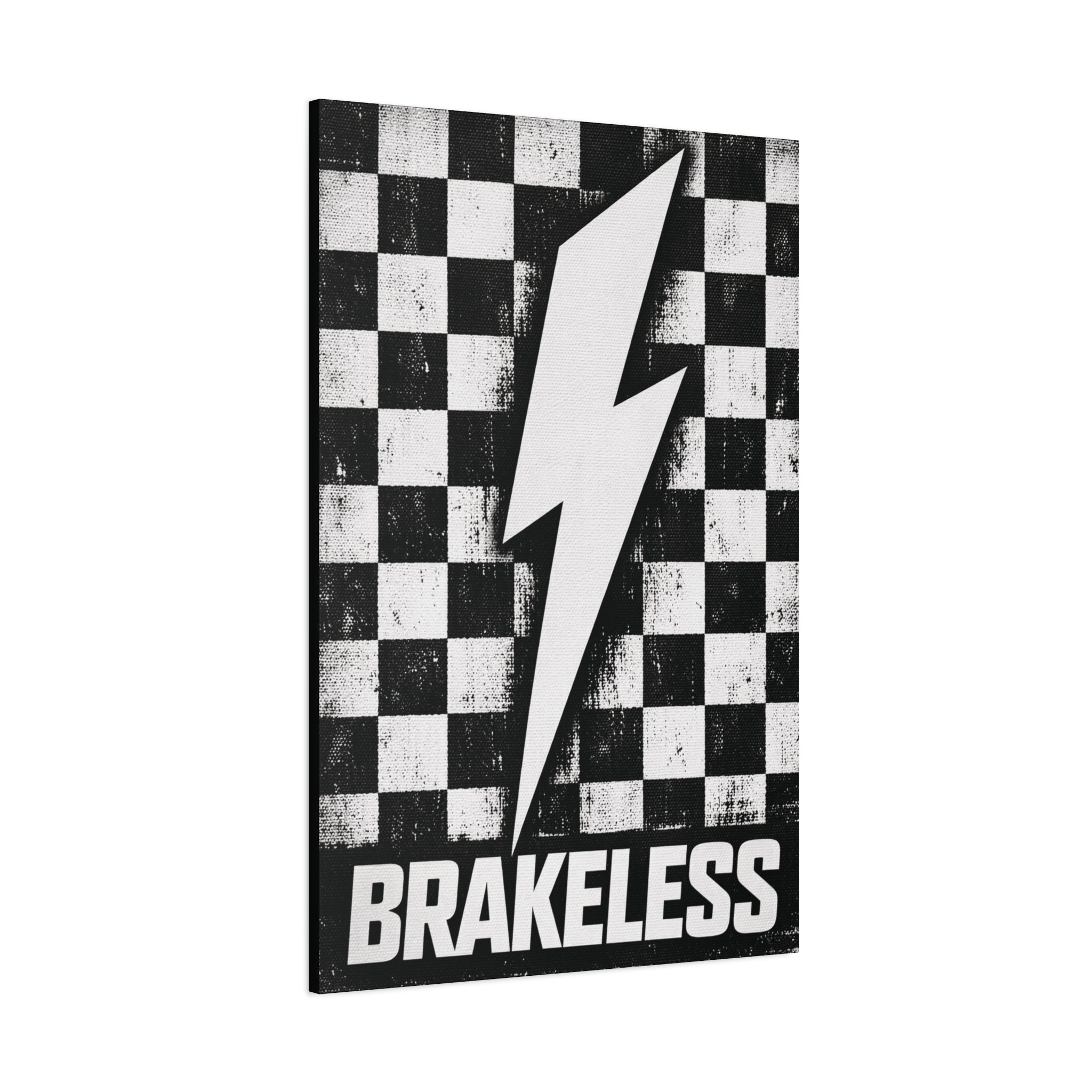 Brakeless Lightning Checkerboard Canvas Print