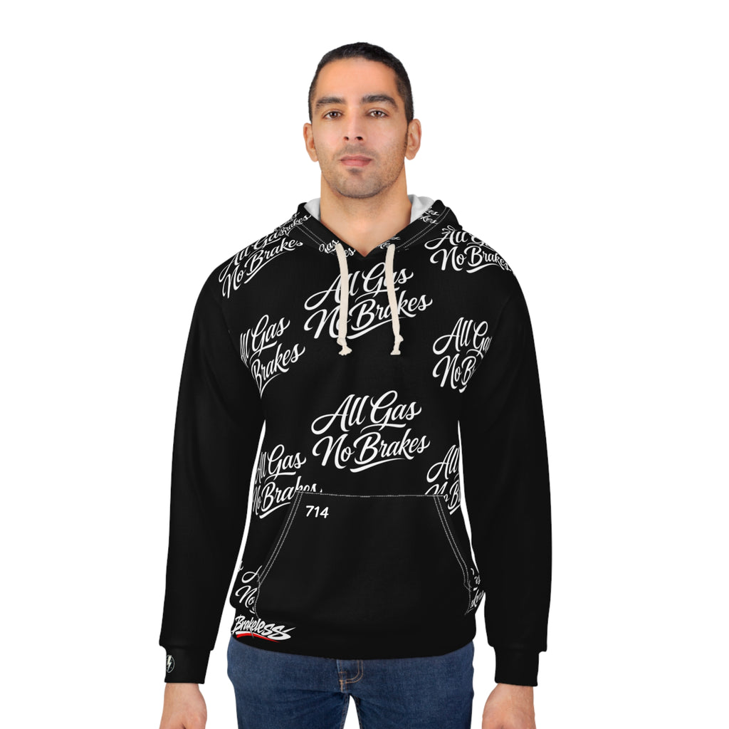 All Gas No Brakes Hoodie – Black Script Logo Pullover