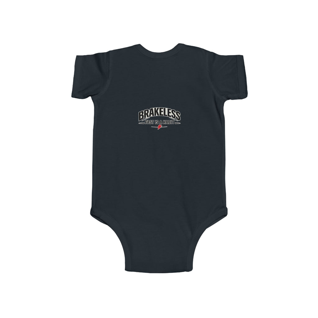 Infant Bodysuit — 'No Brakes, Just Binkies' Brakeless Racing Baby Onesie