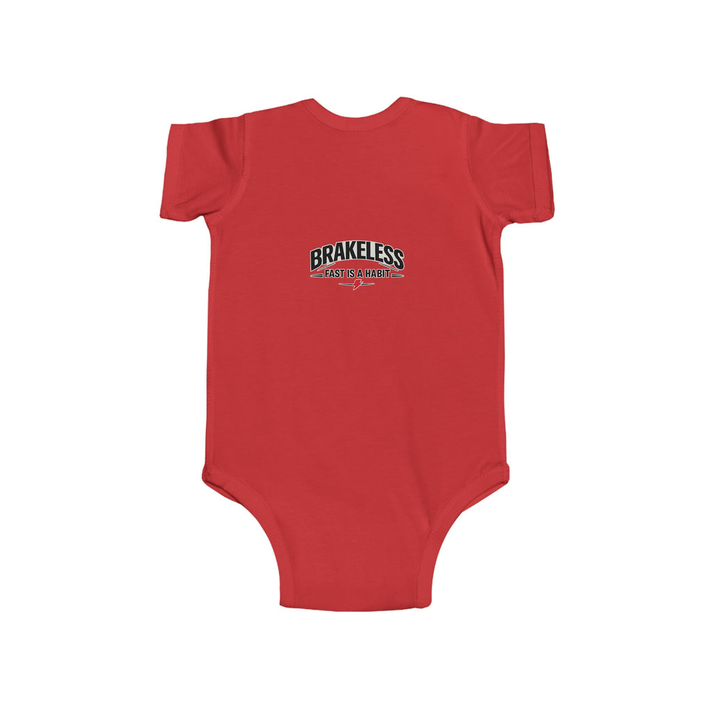 Infant Bodysuit — 'No Brakes, Just Binkies' Brakeless Racing Baby Onesie