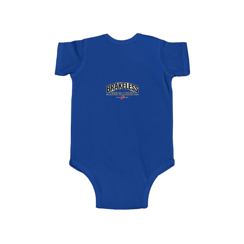 Infant Bodysuit — 'No Brakes, Just Binkies' Brakeless Racing Baby Onesie