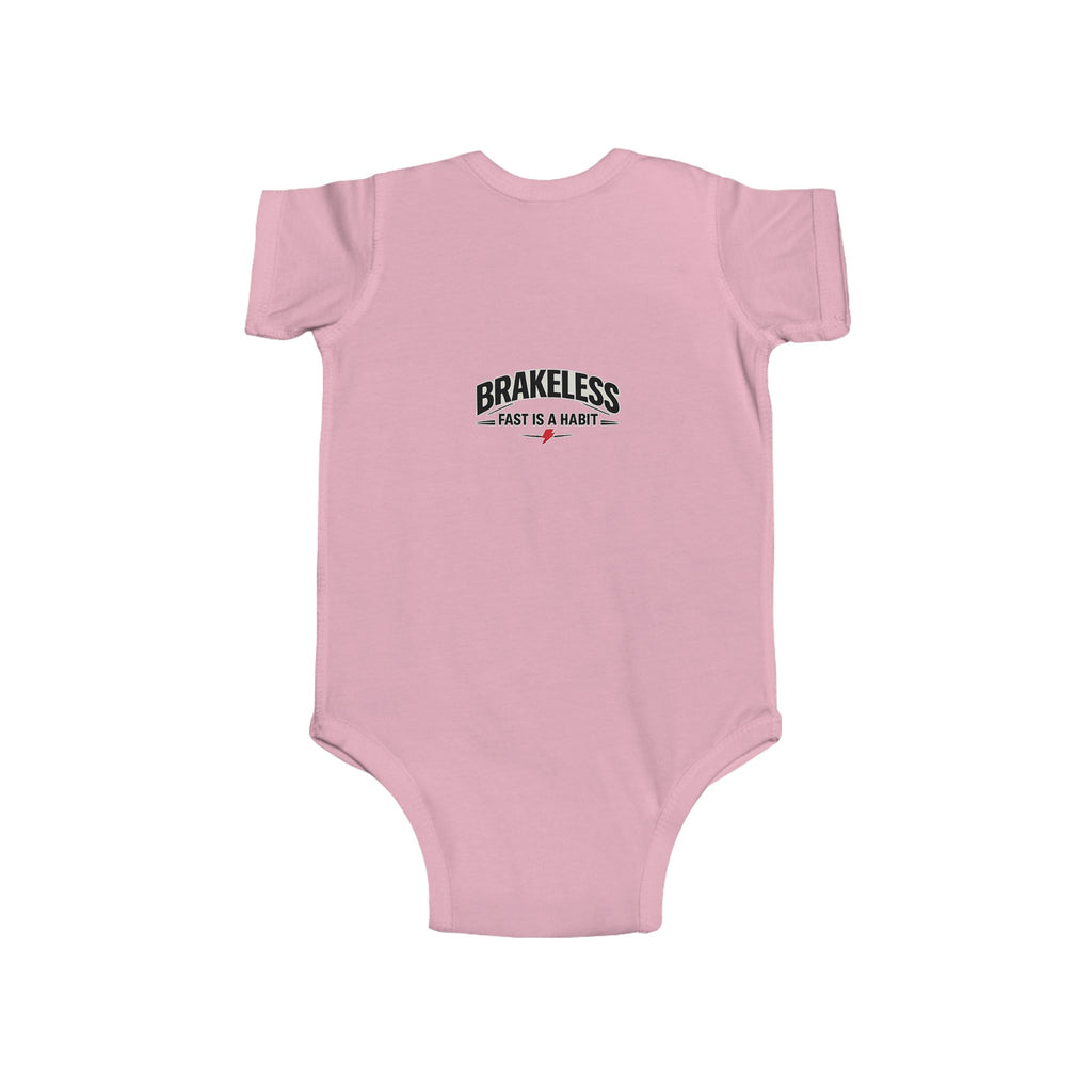 Infant Bodysuit — 'No Brakes, Just Binkies' Brakeless Racing Baby Onesie