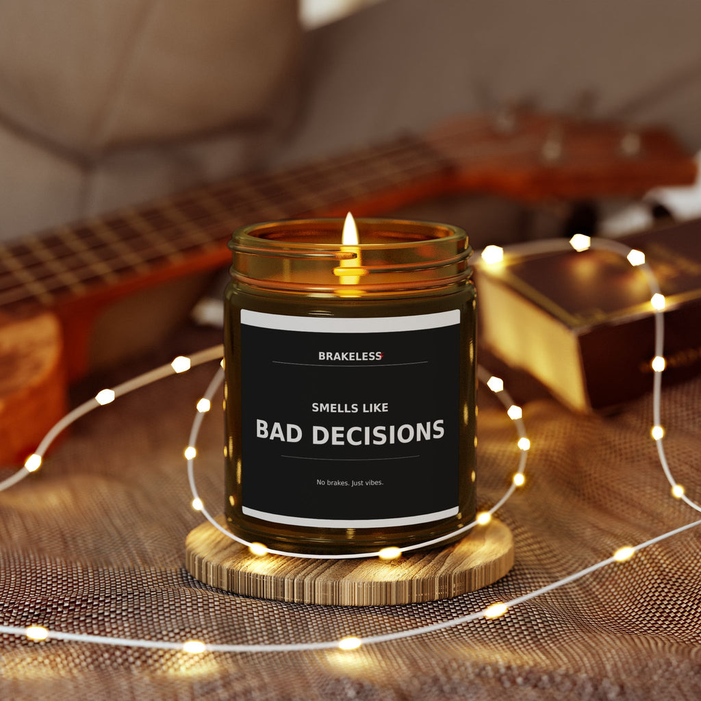 Smells Like Bad Decisions Coconut Apricot Scented Candle (4oz, 9oz)