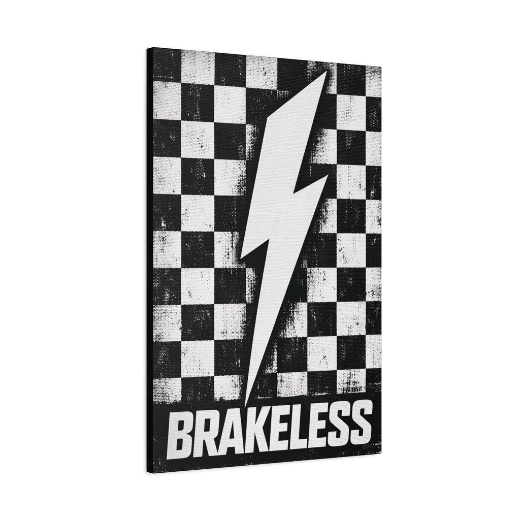 Brakeless Lightning Checkerboard Canvas Print