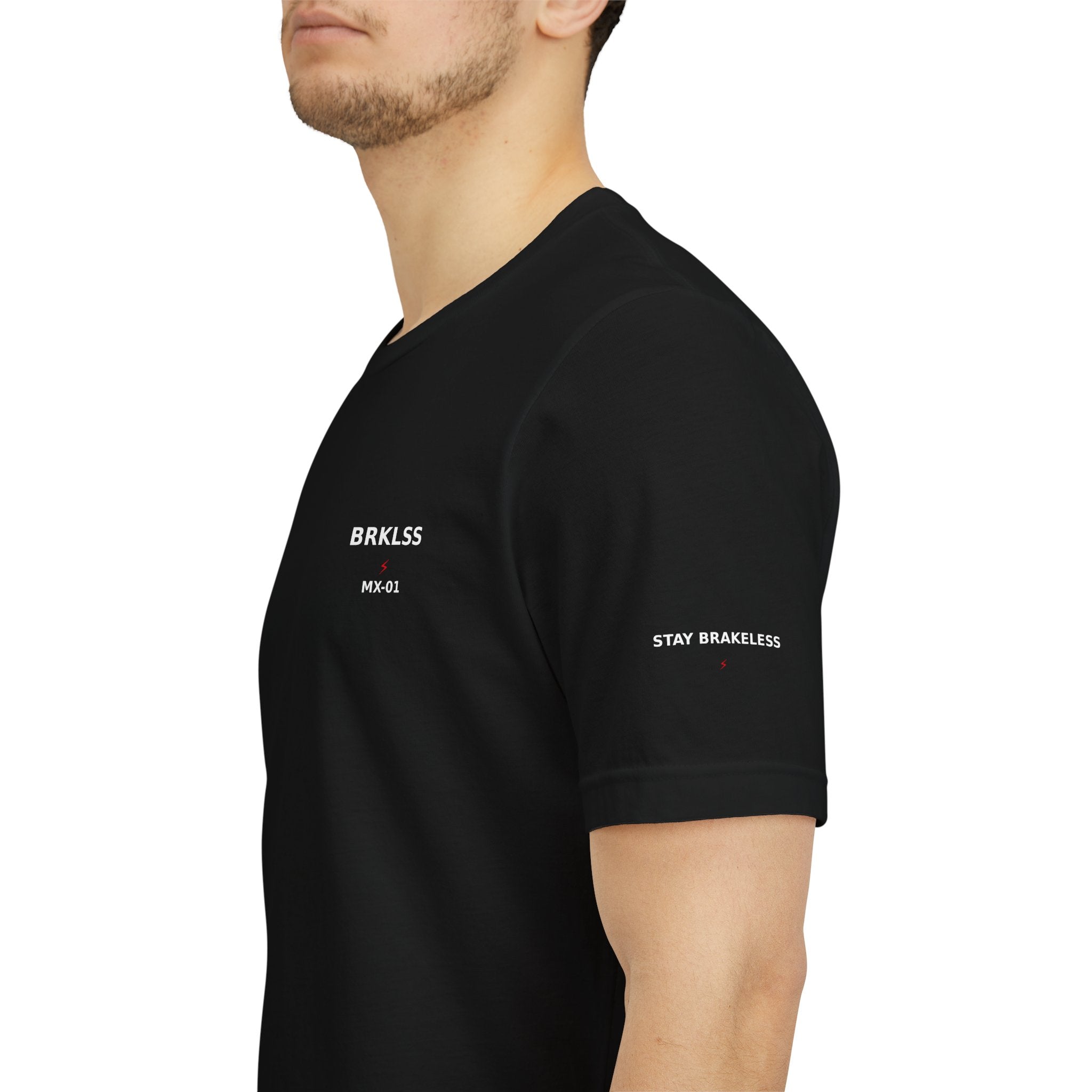 Brakeless Racing Division T‑Shirt — 'No Brakes. Full Throttle.' Graphic Tee