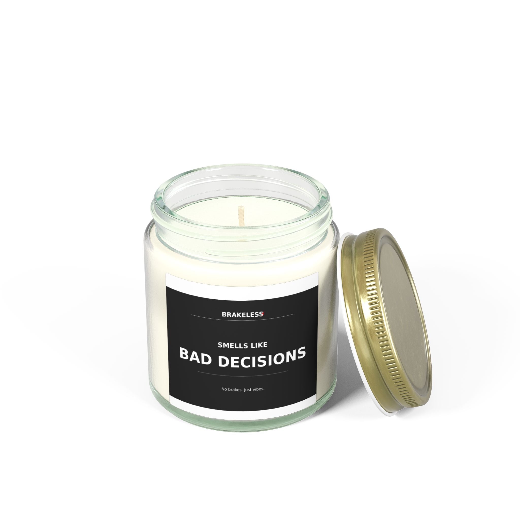 Smells Like Bad Decisions Coconut Apricot Scented Candle (4oz, 9oz)