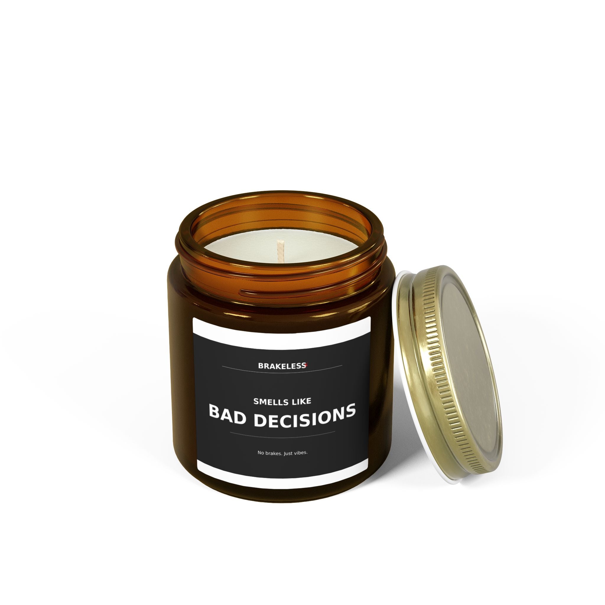 Smells Like Bad Decisions Coconut Apricot Scented Candle (4oz, 9oz)