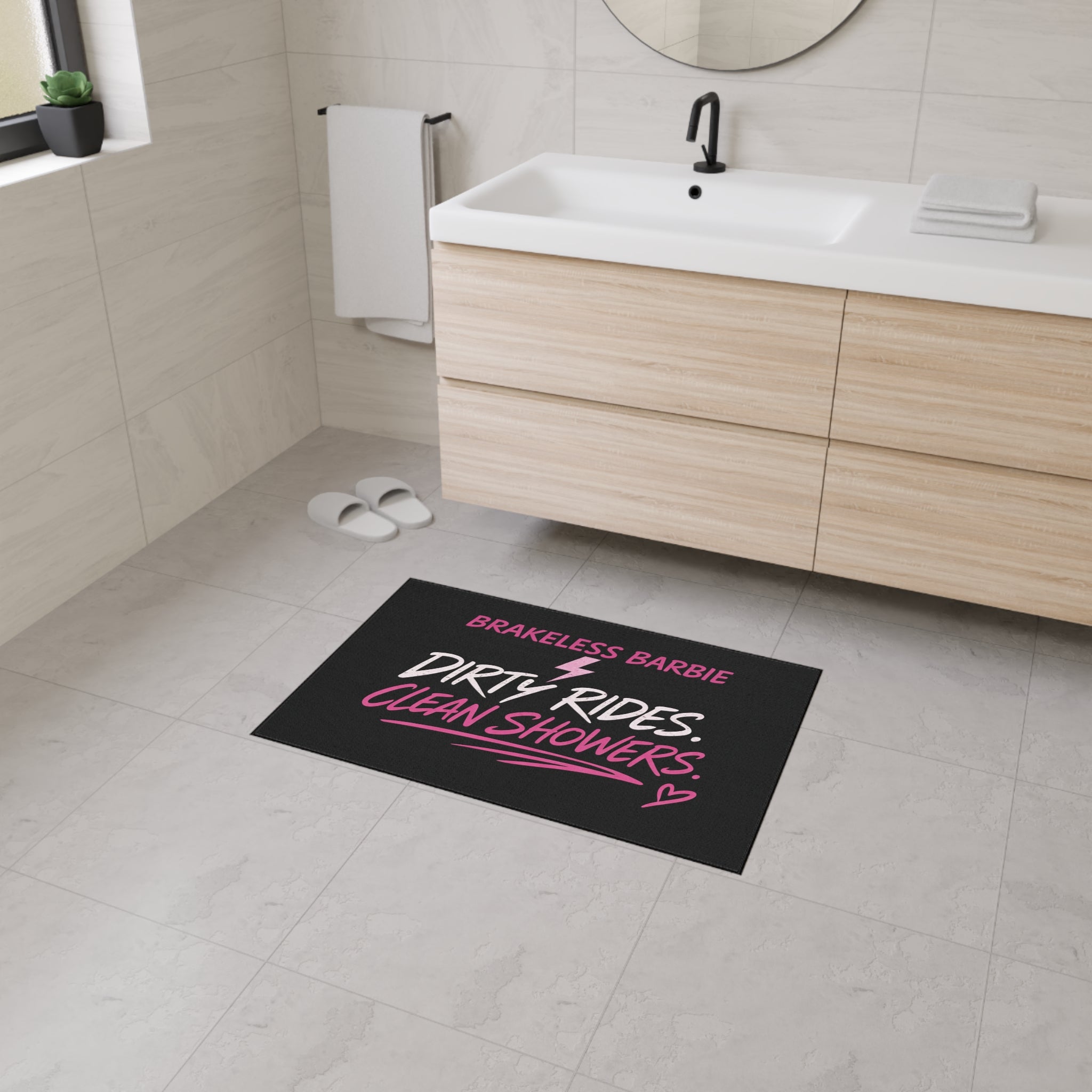 Barbie シリコンマット Brakeless Barbie Floor Mat | Dirty Rides Clean Showers – BRAKELESS