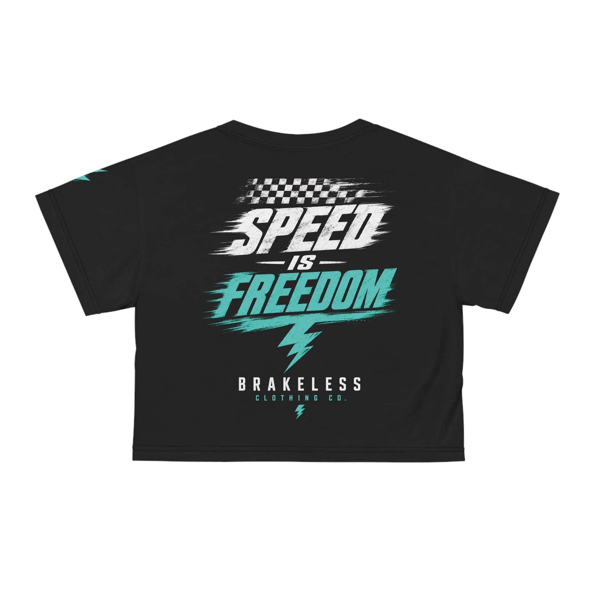 Brakeless "Speed Is Freedom" Crop Tee
