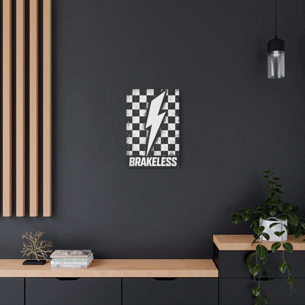 Brakeless Lightning Checkerboard Canvas Print