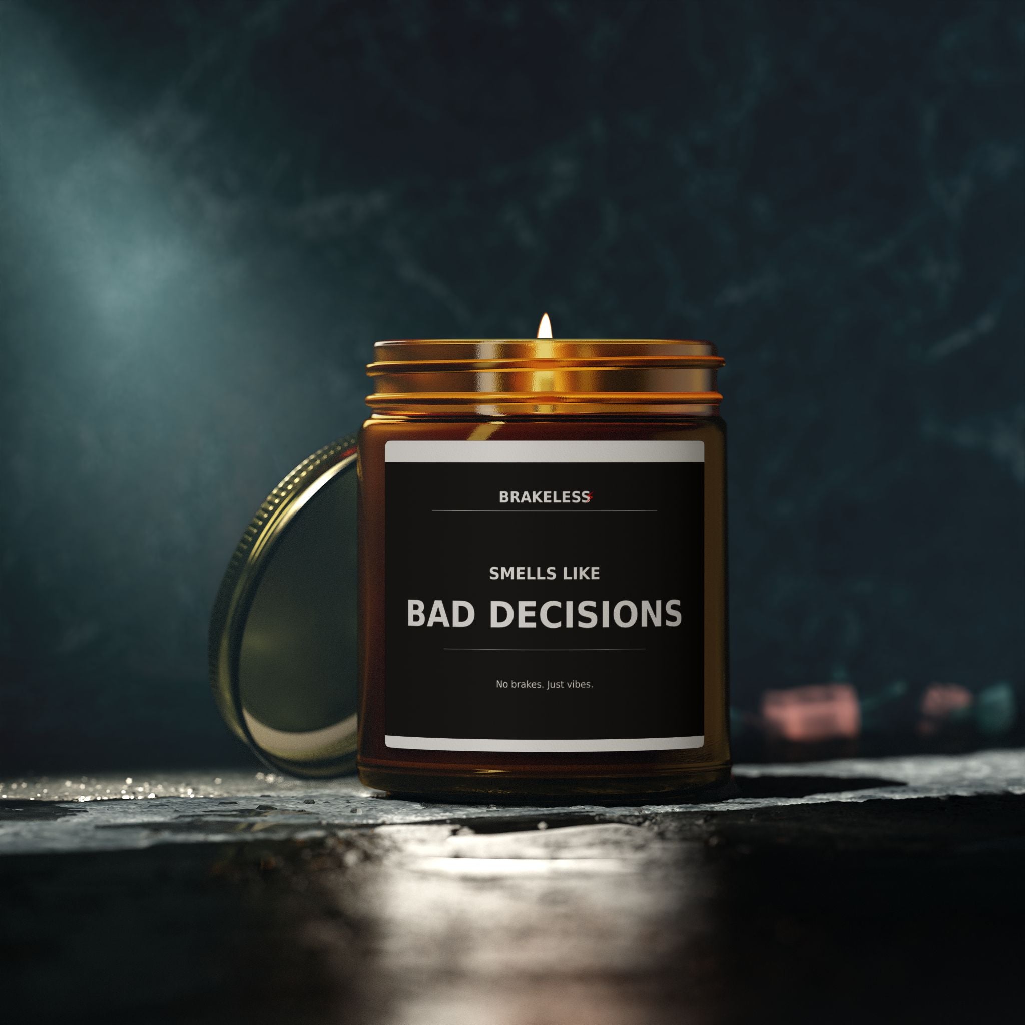 Smells Like Bad Decisions Coconut Apricot Scented Candle (4oz, 9oz)