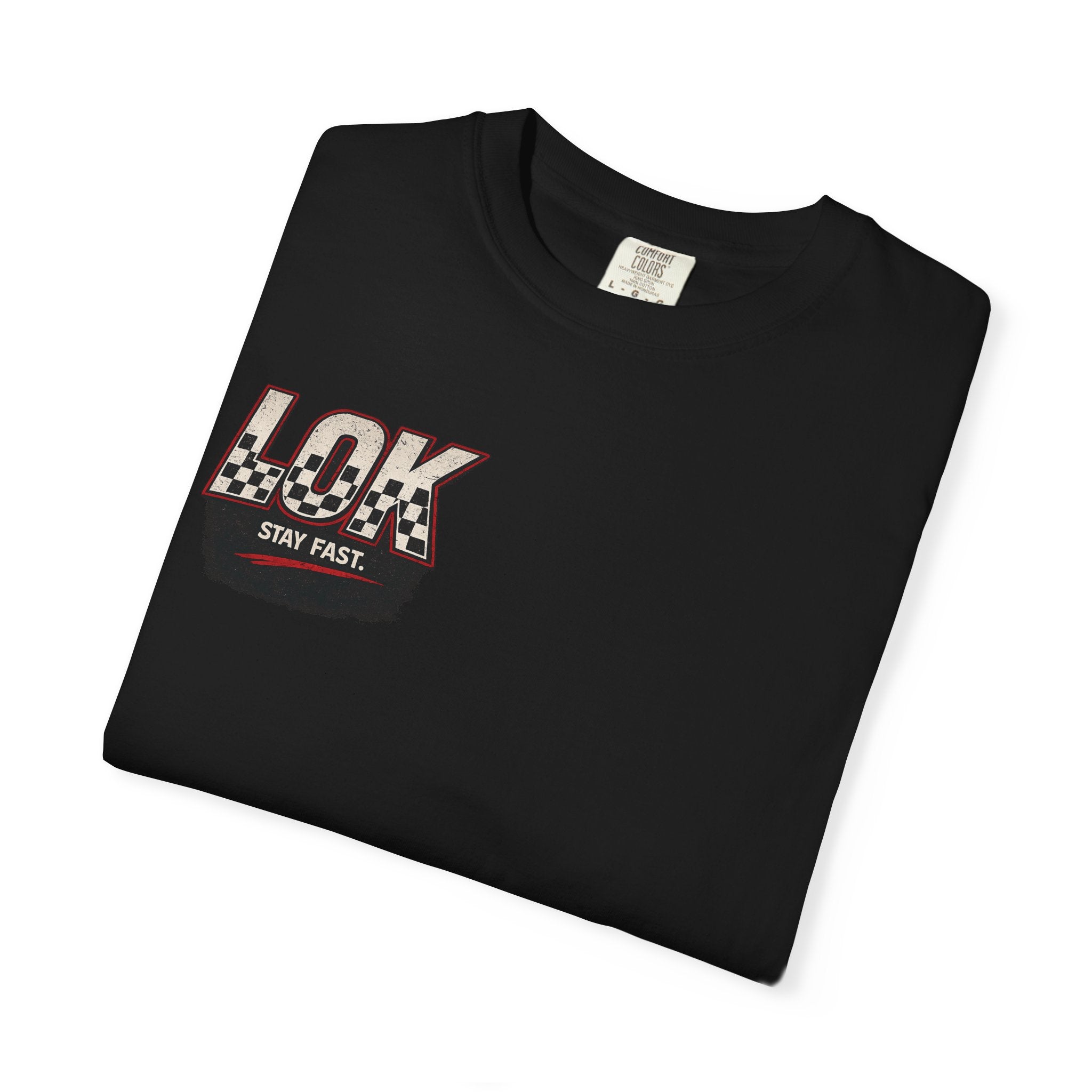 Stay Brakeless — LOK Vintage Checkered Tee