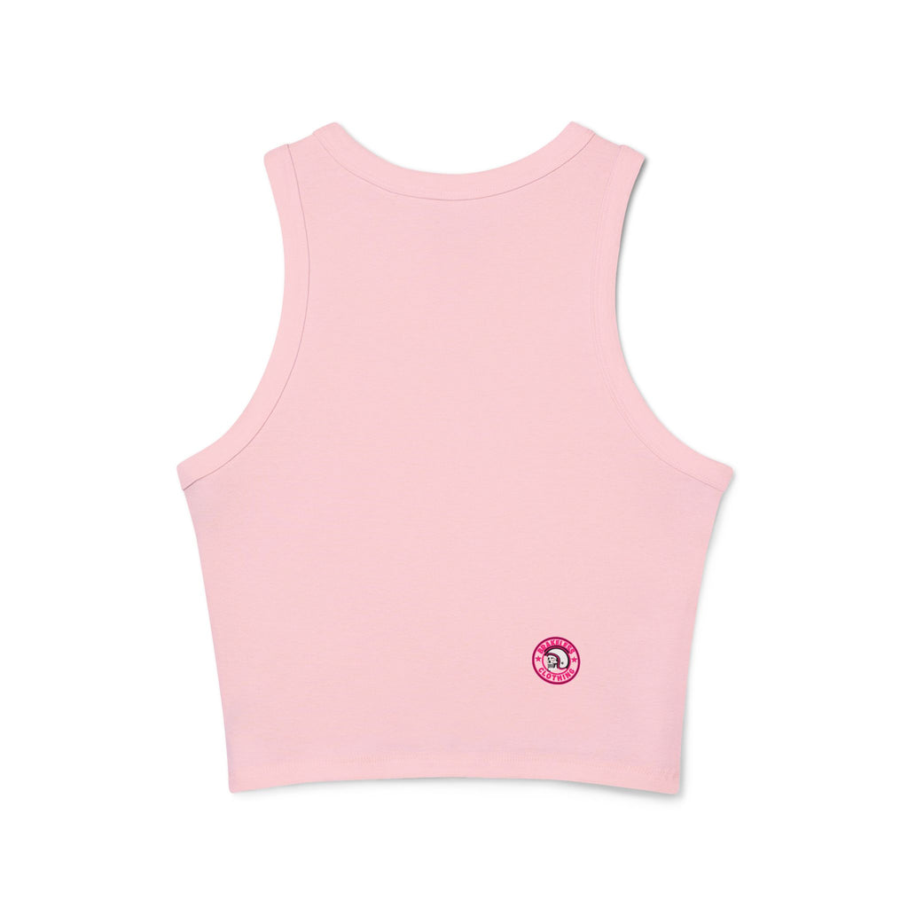 Skull Pin-Up Racer Tank — Brakeless Clothing Graphic Crop Top