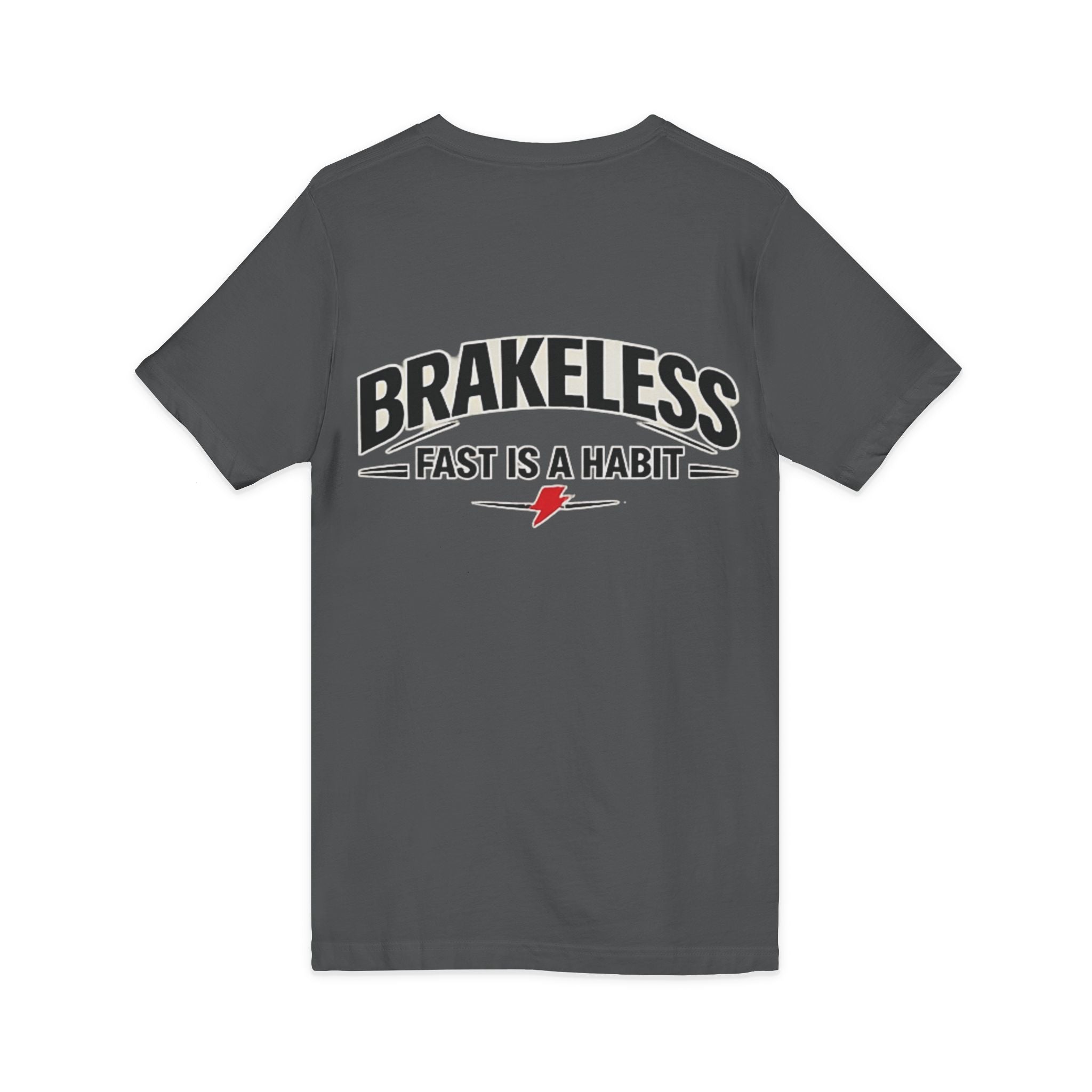 Brakeless "Fast Is a Habit" V-Neck T-Shirt – Racing Streetwear Tee