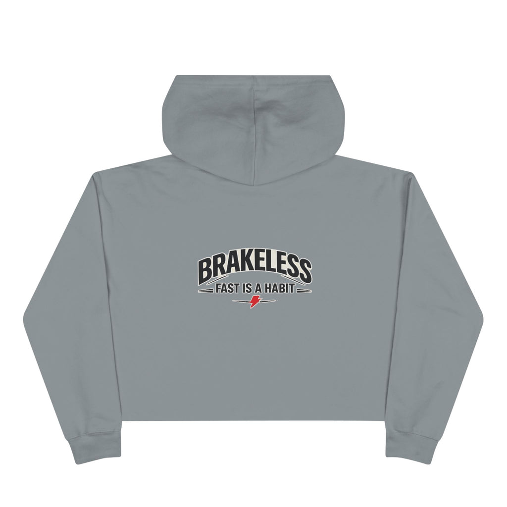 Brakeless 'Fast Is a Habit' Cropped Hoodie