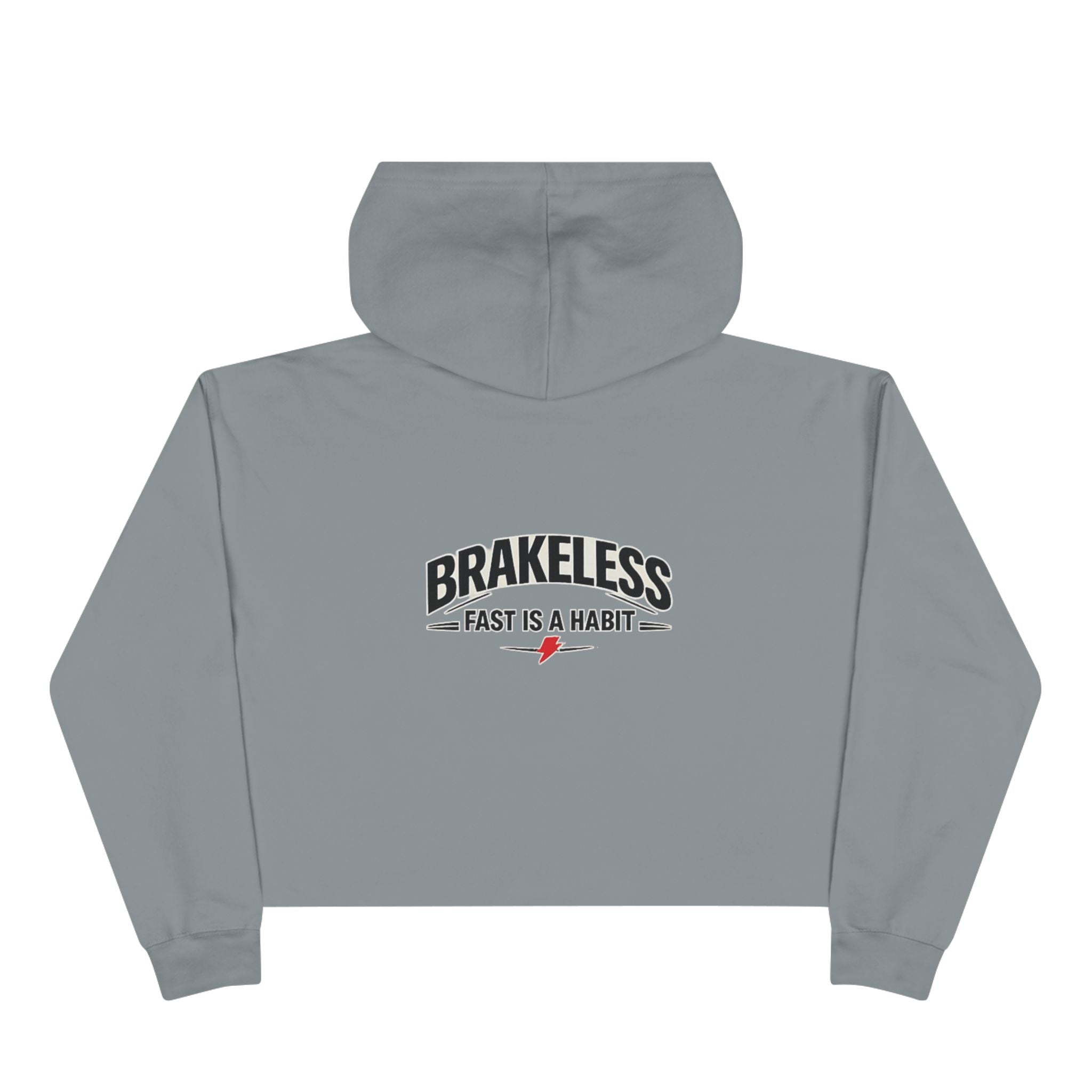 Brakeless 'Fast Is a Habit' Cropped Hoodie