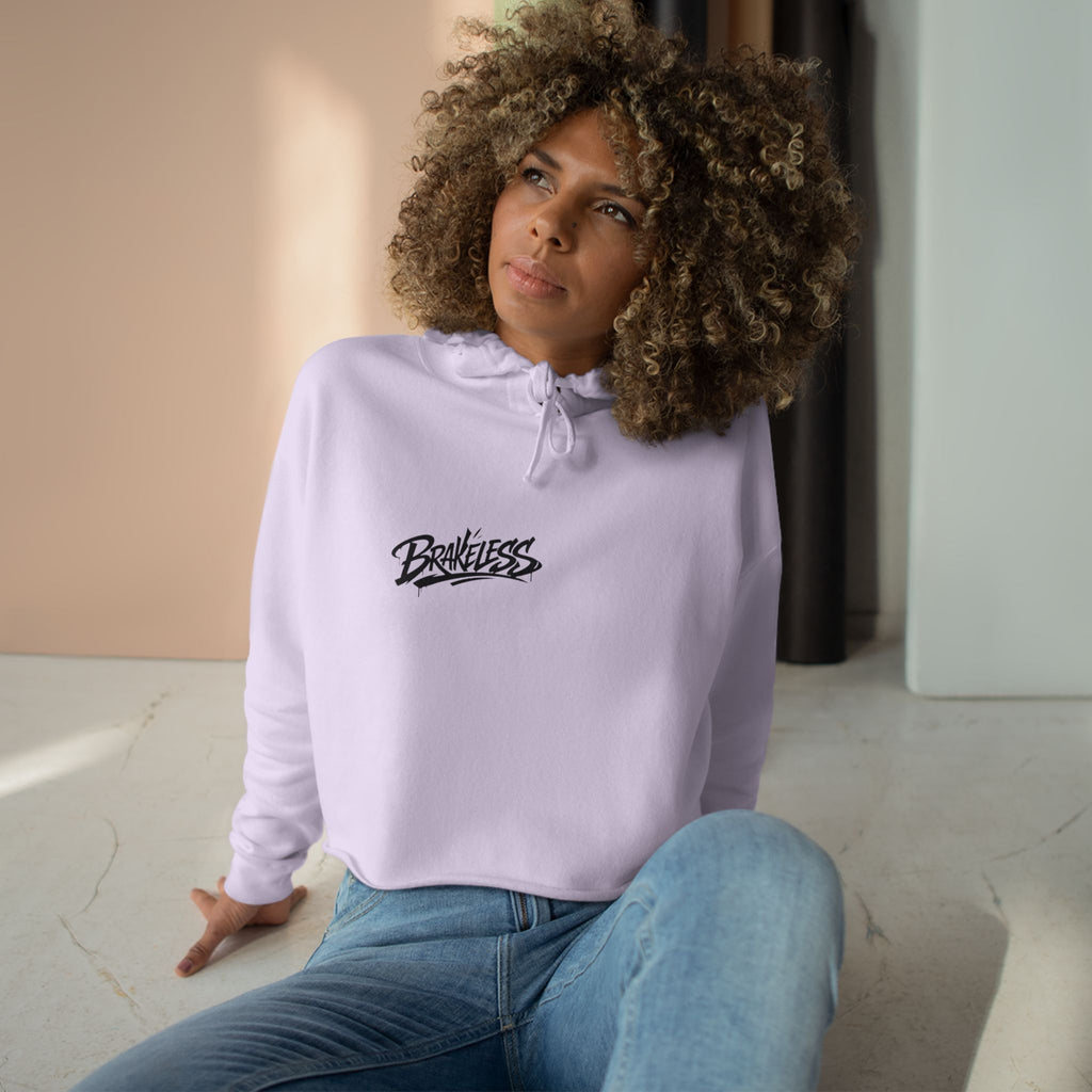 Brakeless 'Fast Is a Habit' Cropped Hoodie