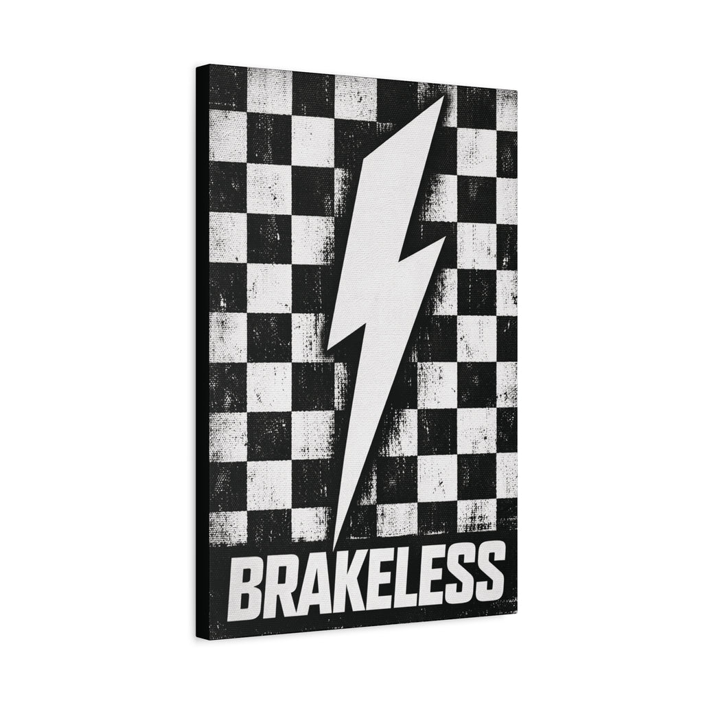 Brakeless Lightning Checkerboard Canvas Print