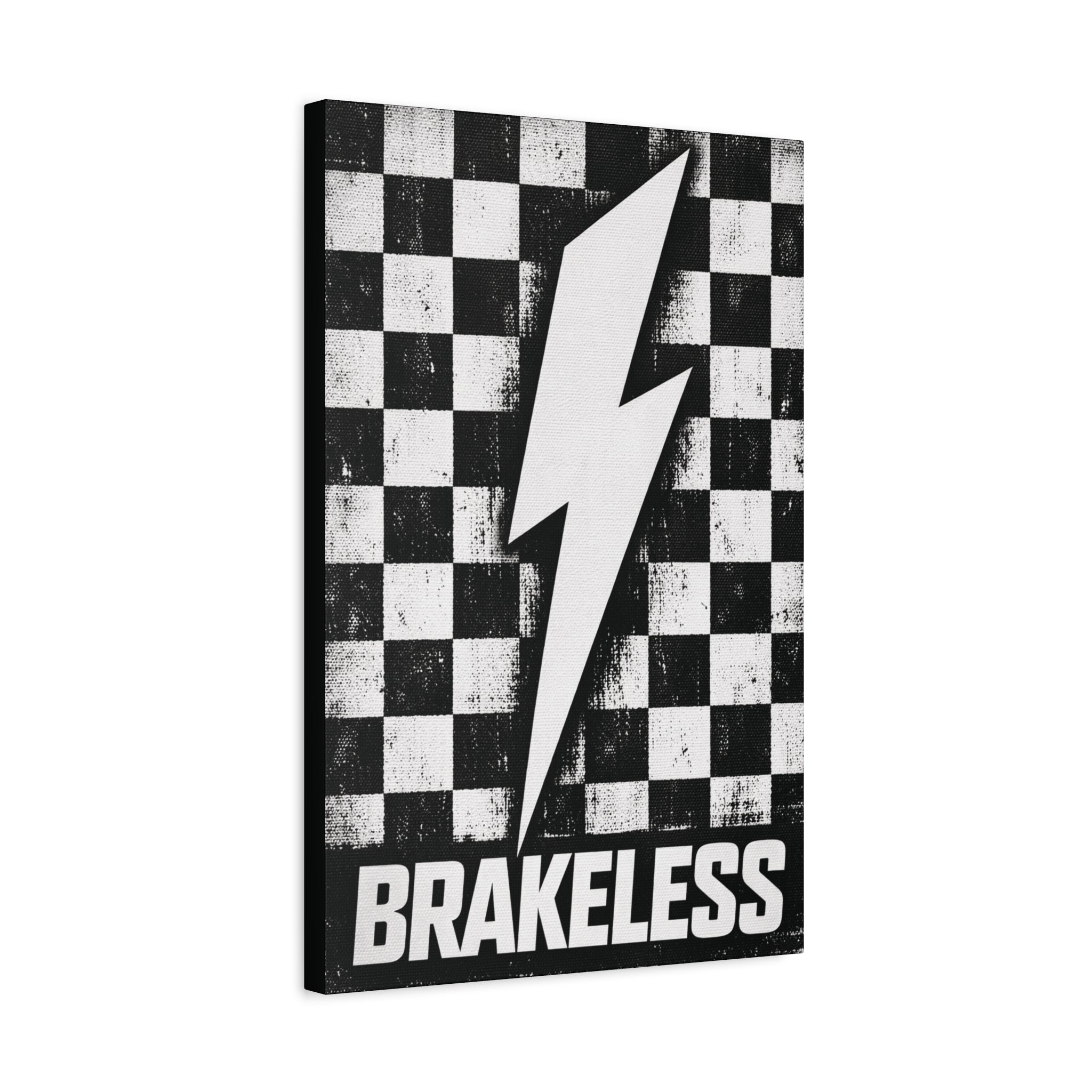 Brakeless Lightning Checkerboard Canvas Print