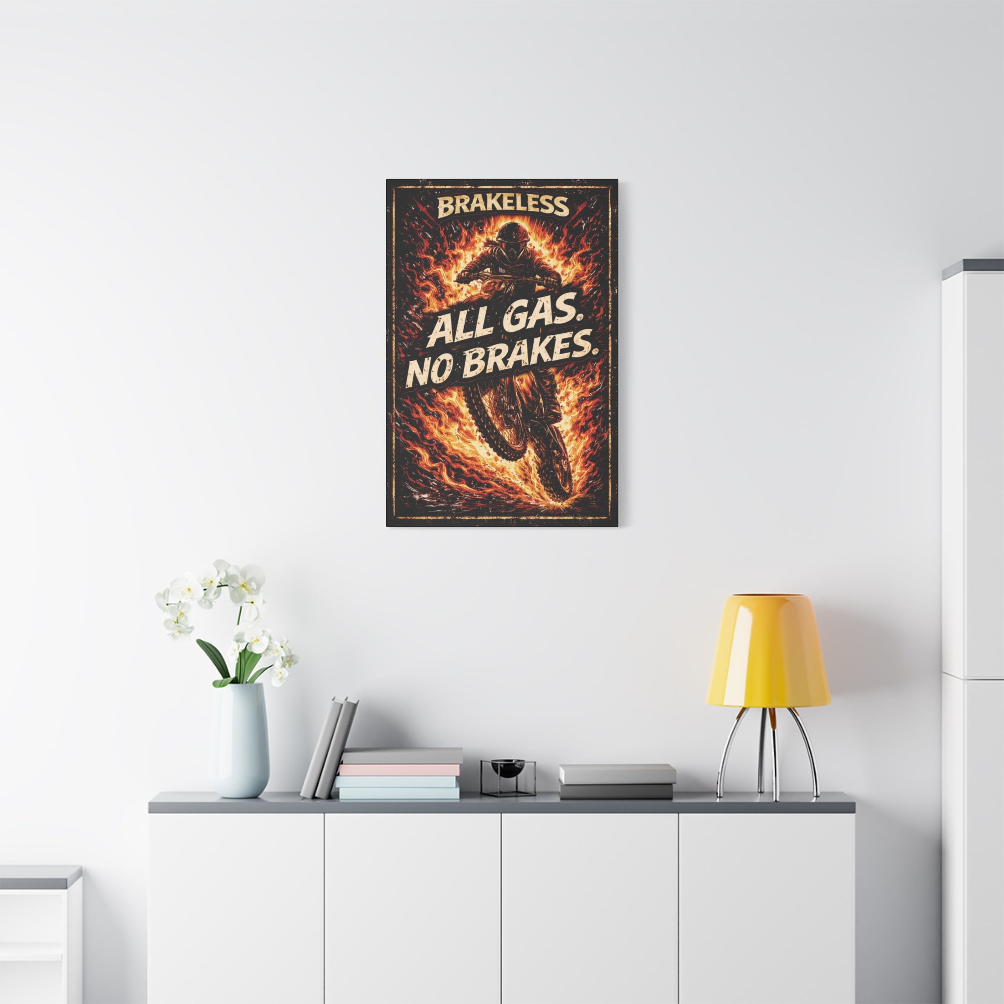 All Gas No Brakes - Canvas Wall Art — Matte Stretched Canvas
