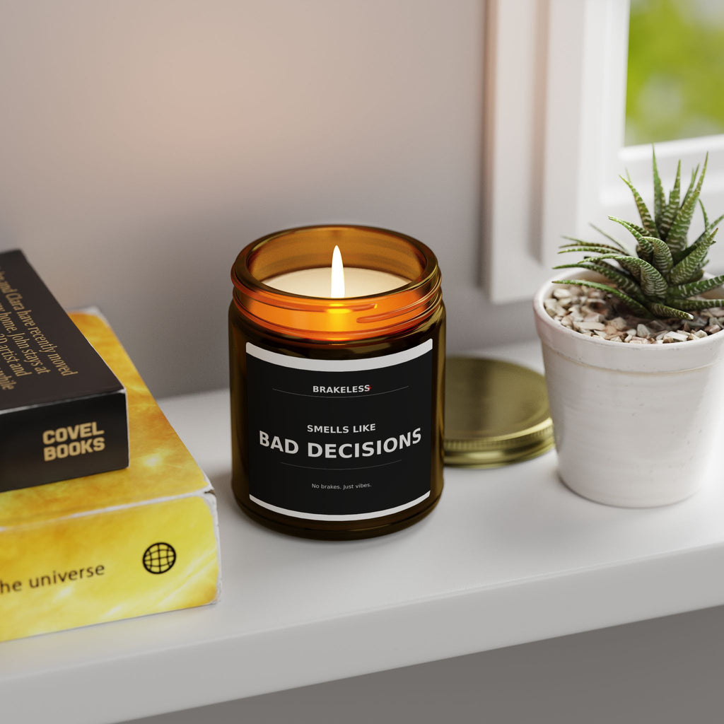 Smells Like Bad Decisions Coconut Apricot Scented Candle (4oz, 9oz)