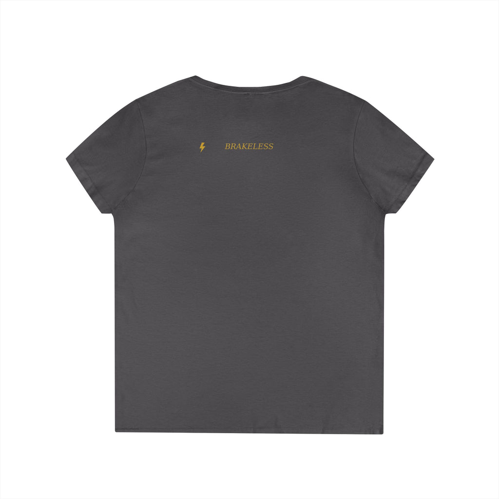 Just Jackpots - Ladies' V-Neck T-Shirt — Minimal Gold