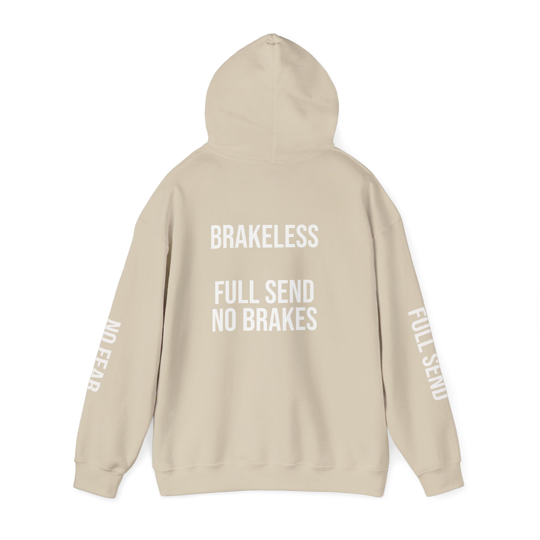 Hoodie — "I DON'T SLOW DOWN" / Full Send No Brakes Graphic Hoodie