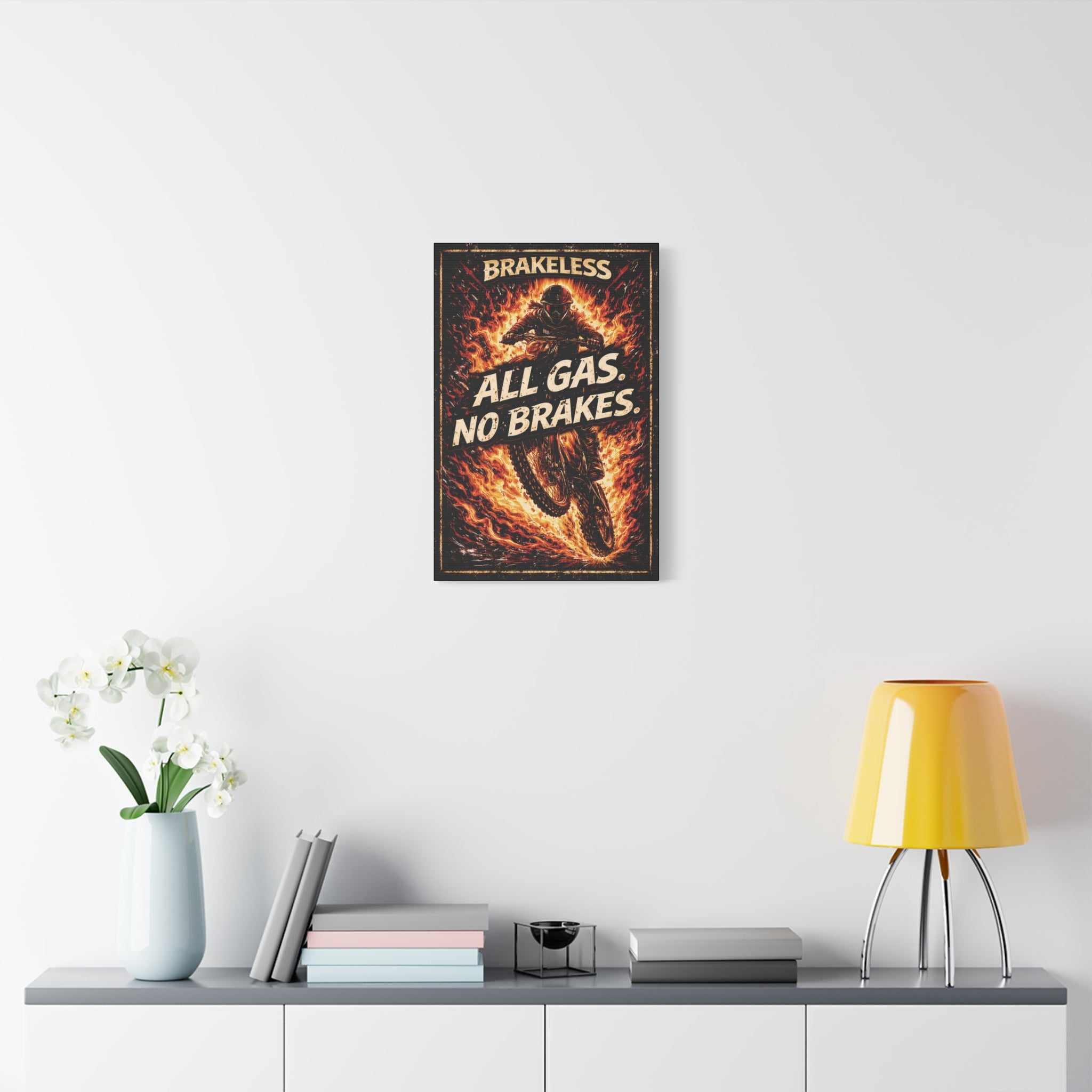 All Gas No Brakes - Canvas Wall Art — Matte Stretched Canvas