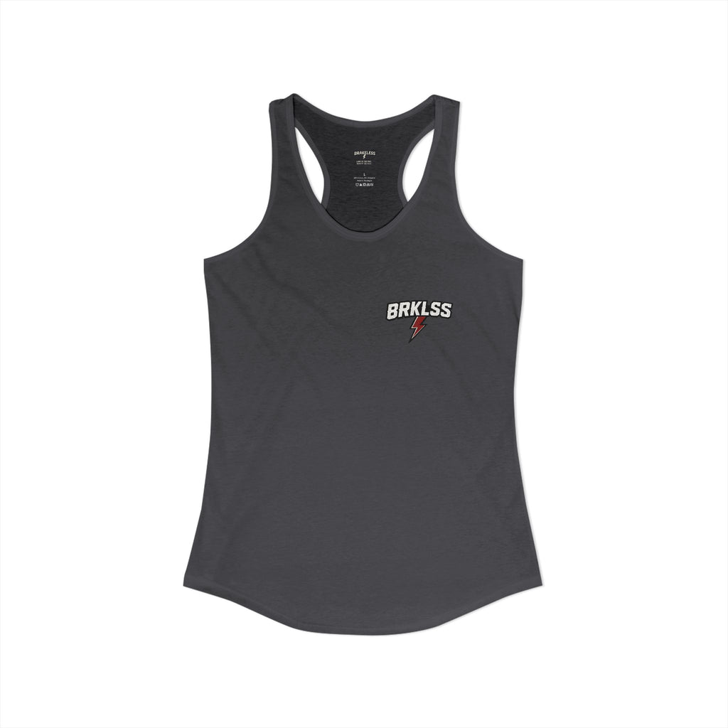 LIVE FREE. STAY BRAKELESS. Racerback Tank Top