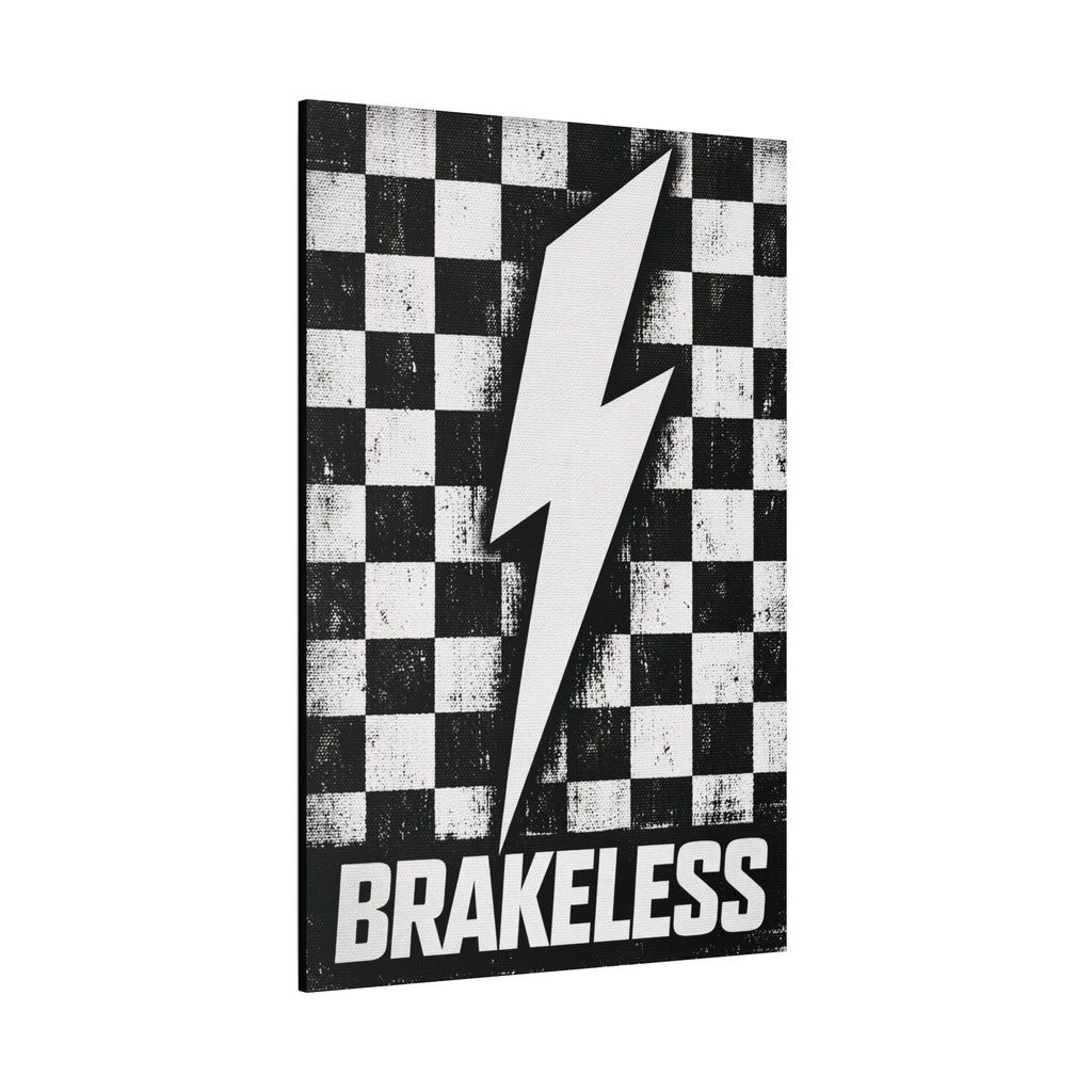 Brakeless Lightning Checkerboard Canvas Print