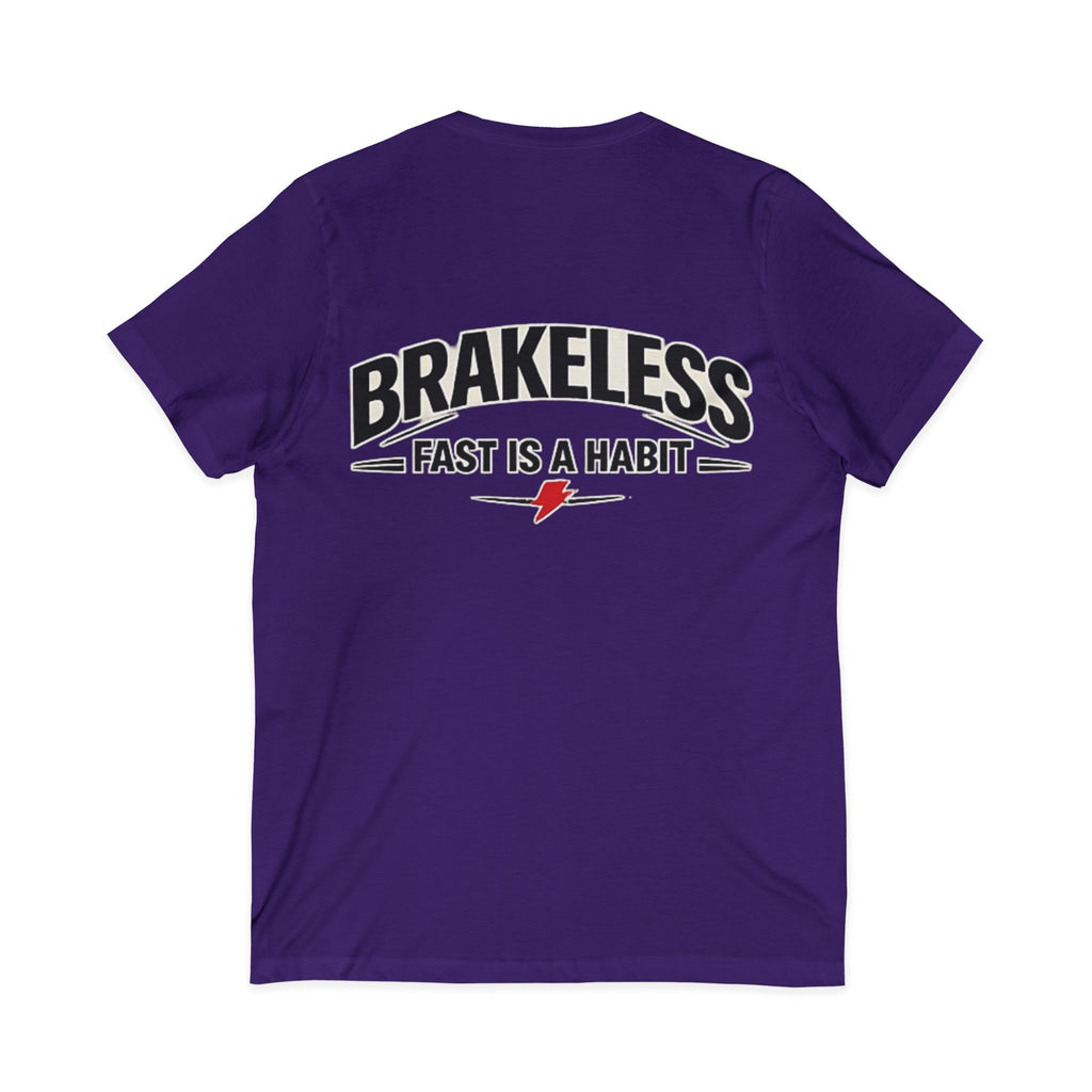 Brakeless "Fast Is a Habit" V-Neck T-Shirt – Racing Streetwear Tee