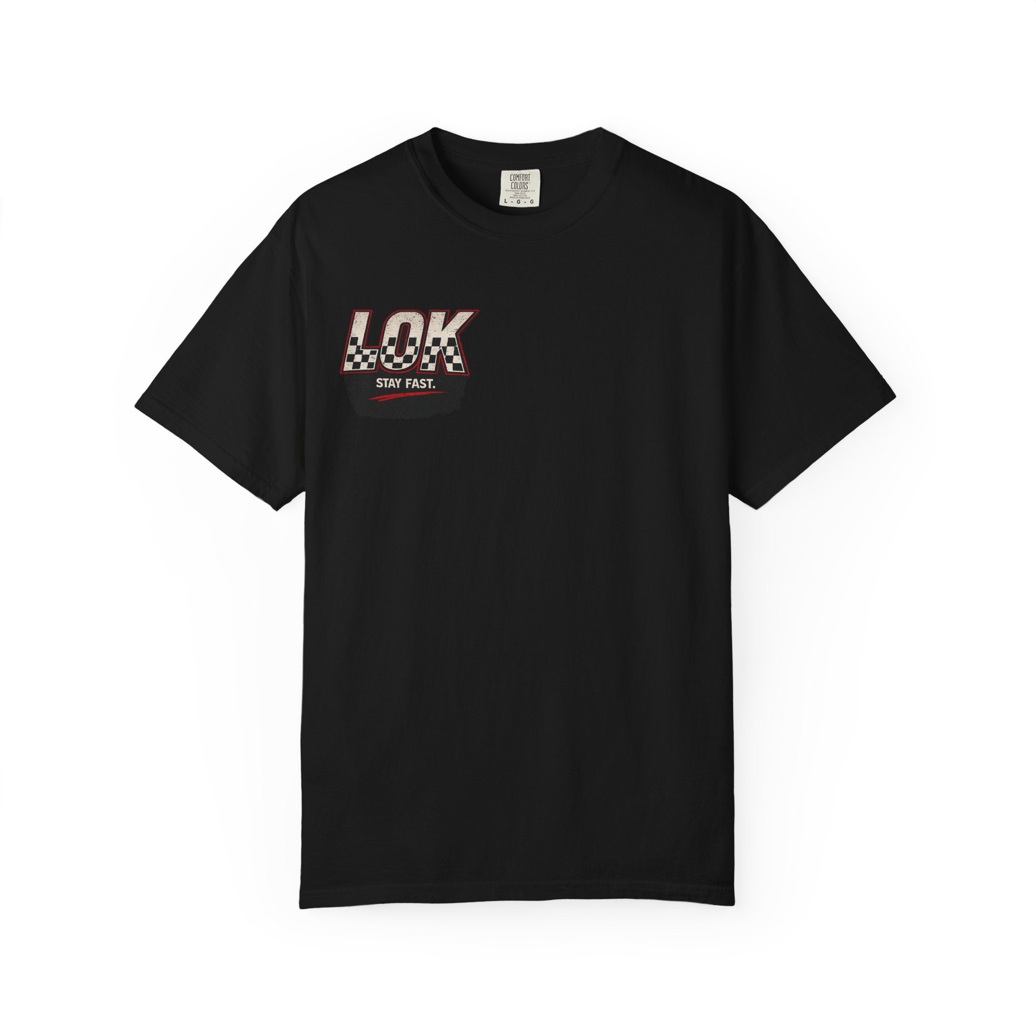 Stay Brakeless — LOK Vintage Checkered Tee