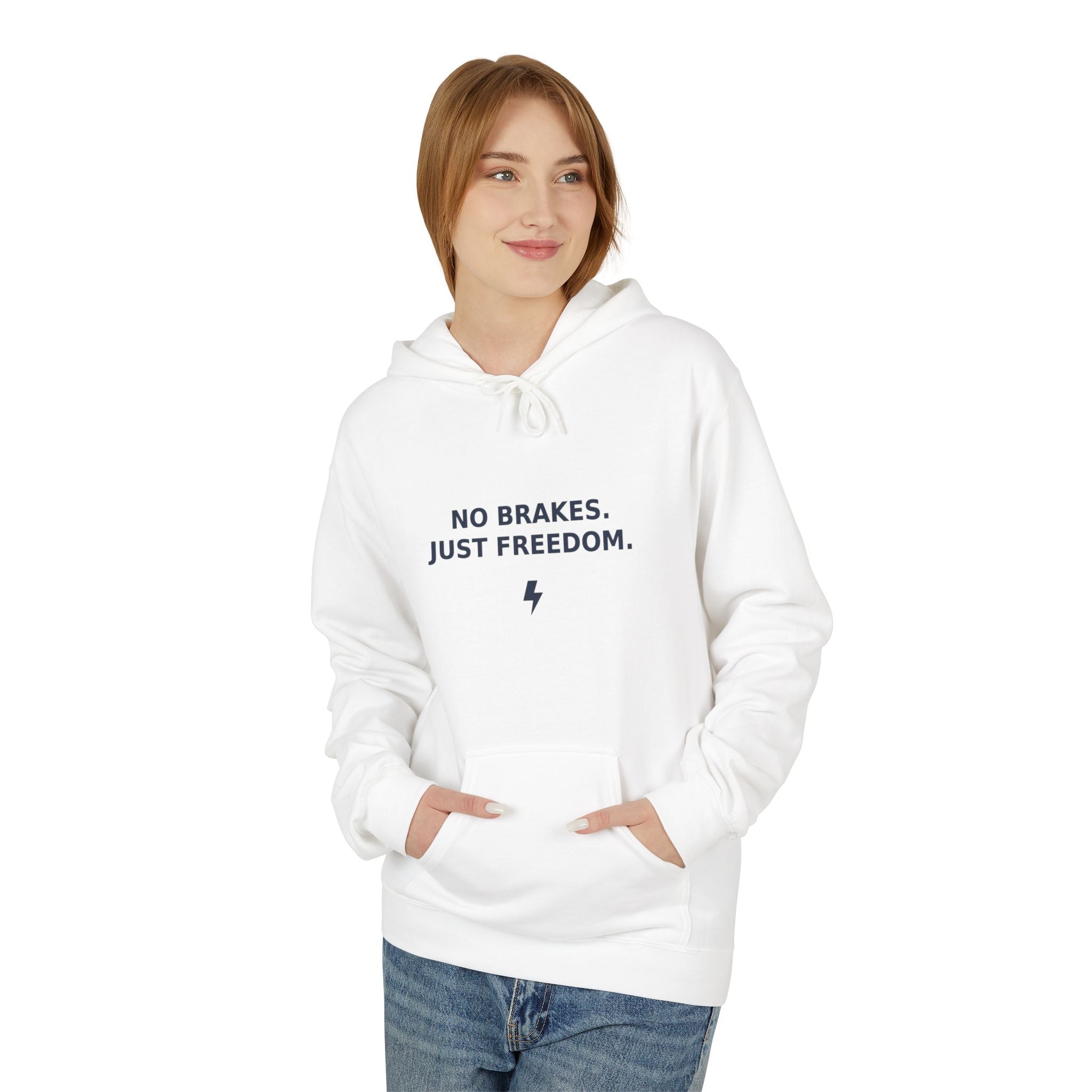 Brakeless Freedom Club Hoodie — 'No Brakes. Just Freedom.' Racing Pullover