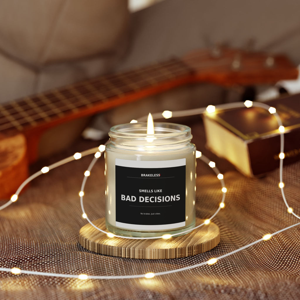 Smells Like Bad Decisions Coconut Apricot Scented Candle (4oz, 9oz)
