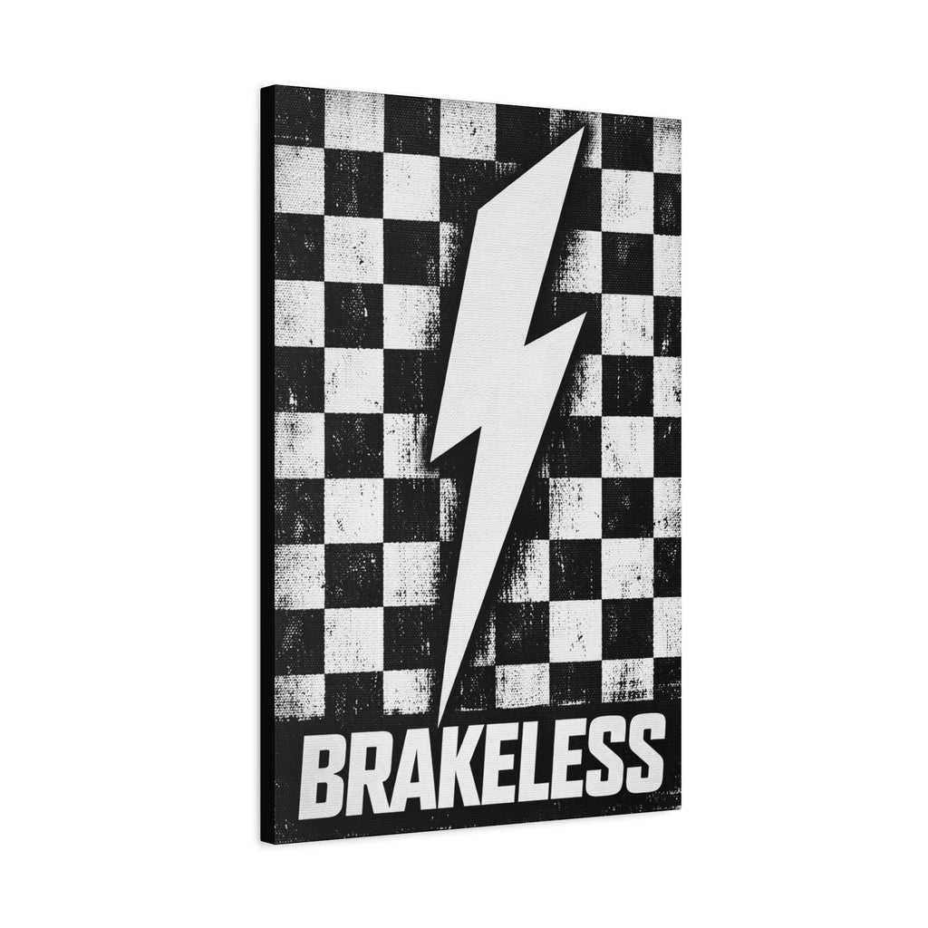 Brakeless Lightning Checkerboard Canvas Print