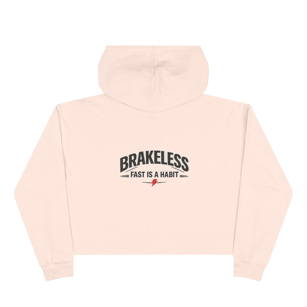 Brakeless 'Fast Is a Habit' Cropped Hoodie