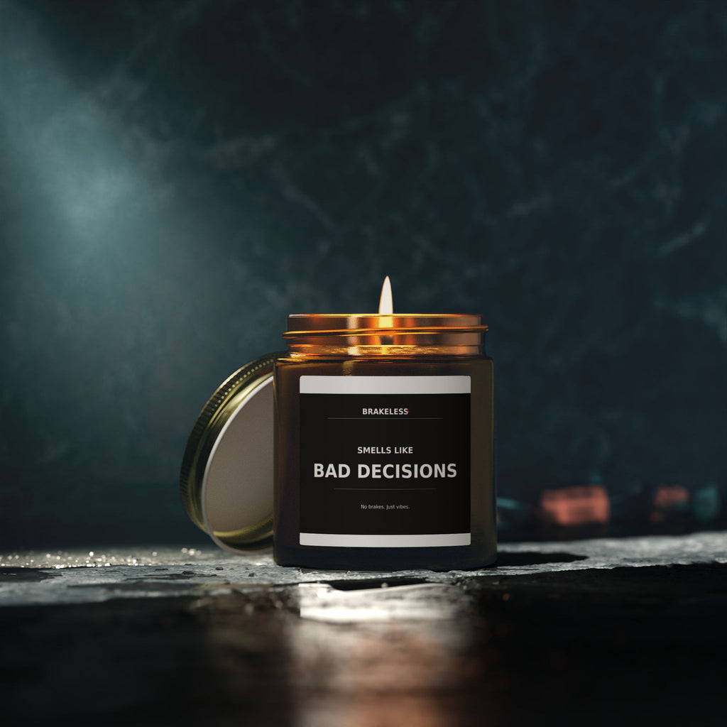 Smells Like Bad Decisions Coconut Apricot Scented Candle (4oz, 9oz)