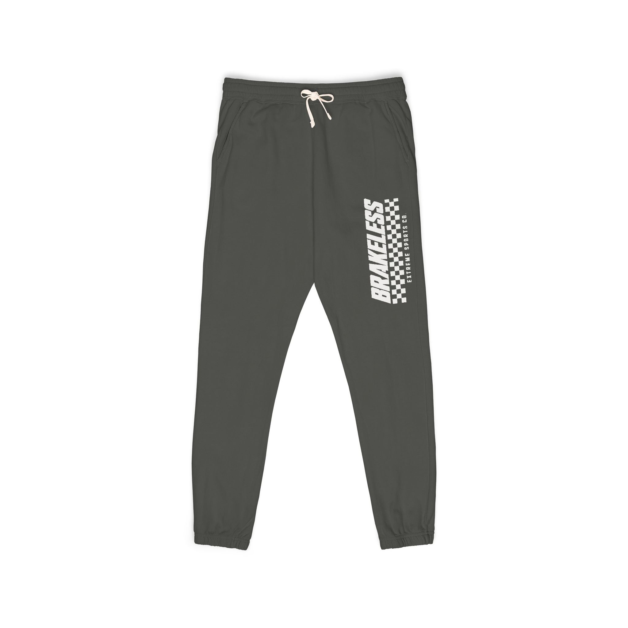 Sweatpants — 'BRAKELESS EXTREME SPORTS CO.' Fleece Joggers