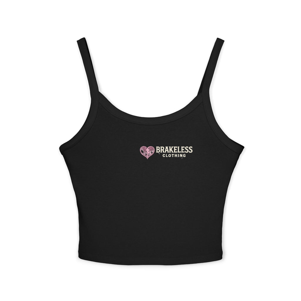Skull & Heart Women's Spaghetti Strap Tank Top — BRAKELESS CLOTHING BRAKE TO BREAK HEARTS