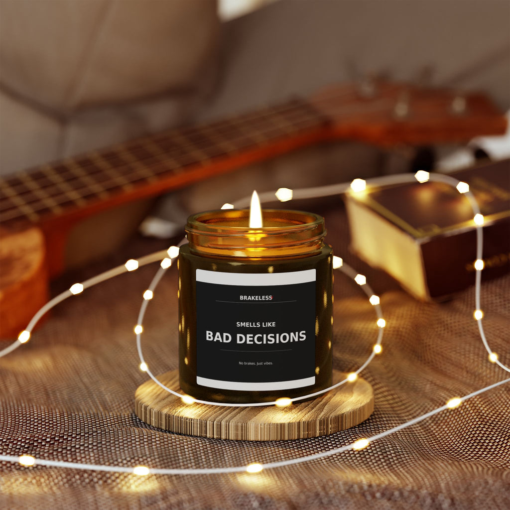 Smells Like Bad Decisions Coconut Apricot Scented Candle (4oz, 9oz)