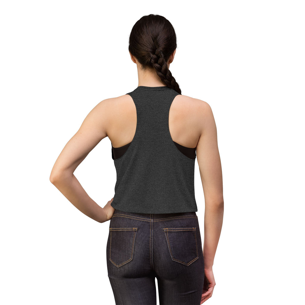 Brakeless Neon Checkered Lightning Crop Top – Women's Racer Tank