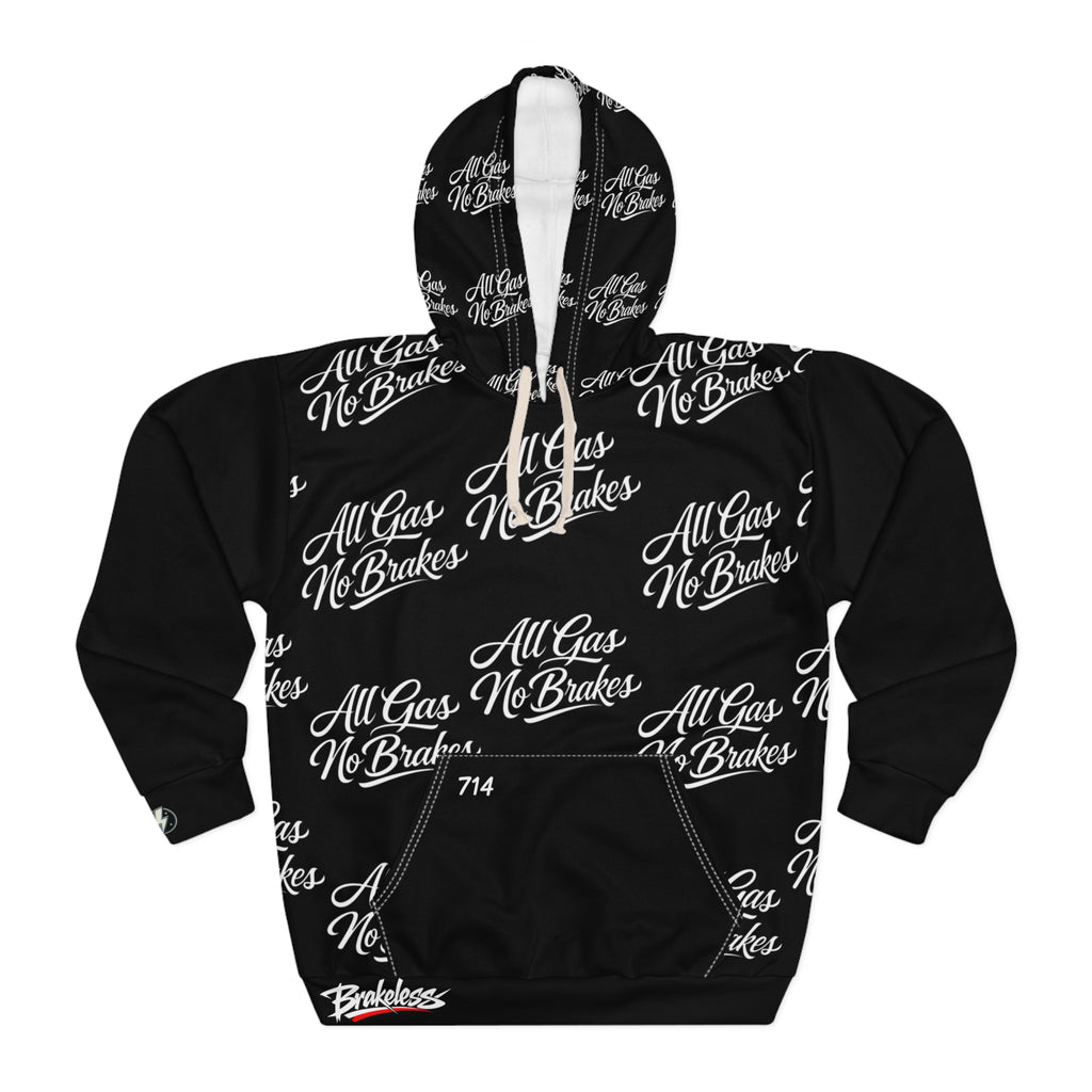 All Gas No Brakes Hoodie – Black Script Logo Pullover