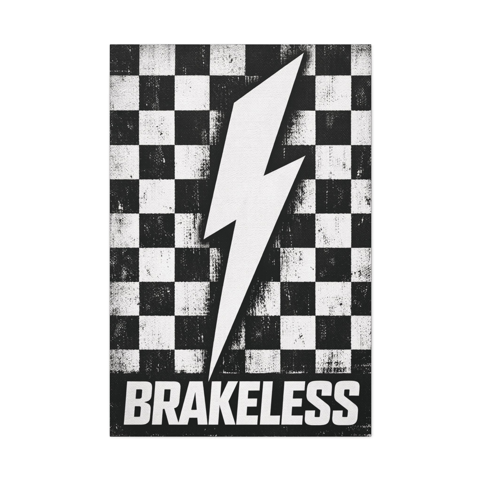 Brakeless Lightning Checkerboard Canvas Print