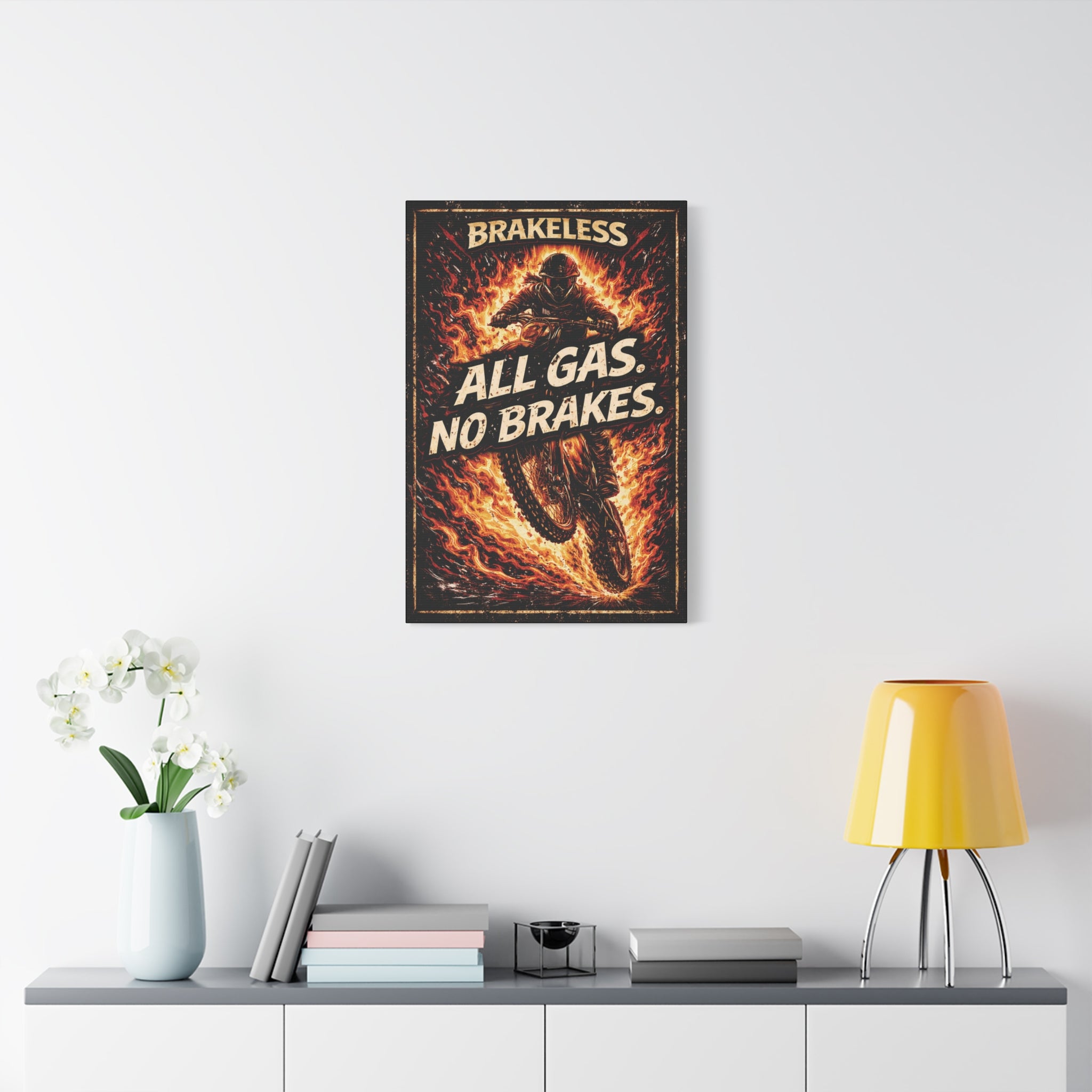 All Gas No Brakes - Canvas Wall Art — Matte Stretched Canvas